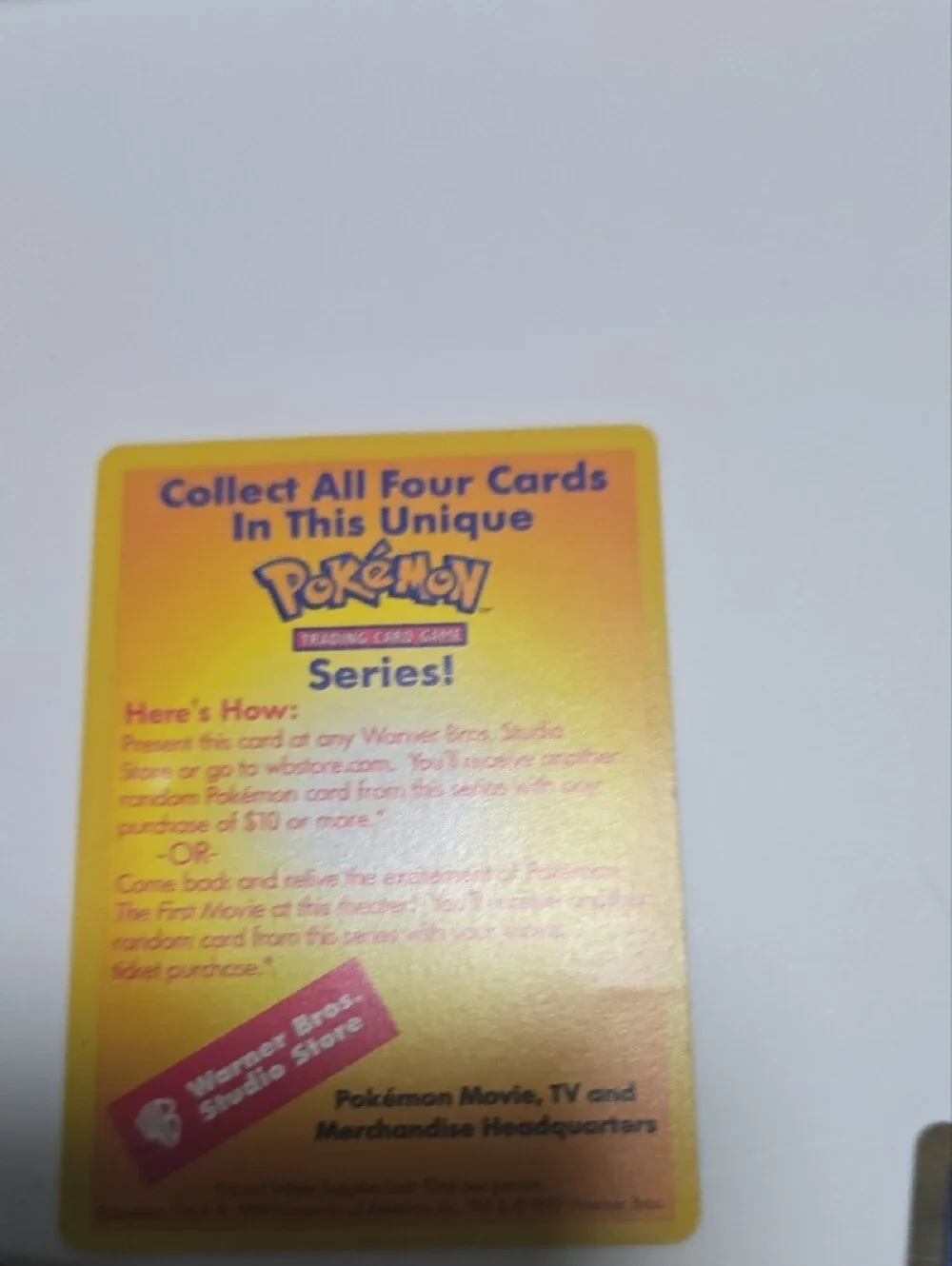 Mew Promo Trading Cards- Purple & Gold Holographic